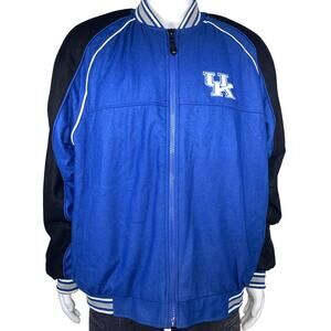 Vintage University of Kentucky Wool Bomber Jacket Embroidered Logo Size XL